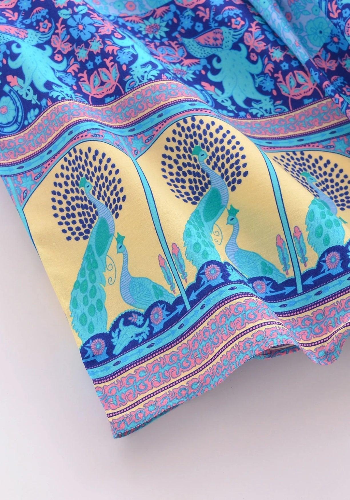 Kimono Blau Kurz