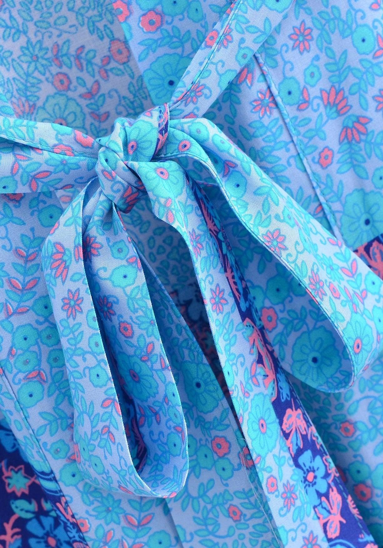 Kimono Blau Kurz