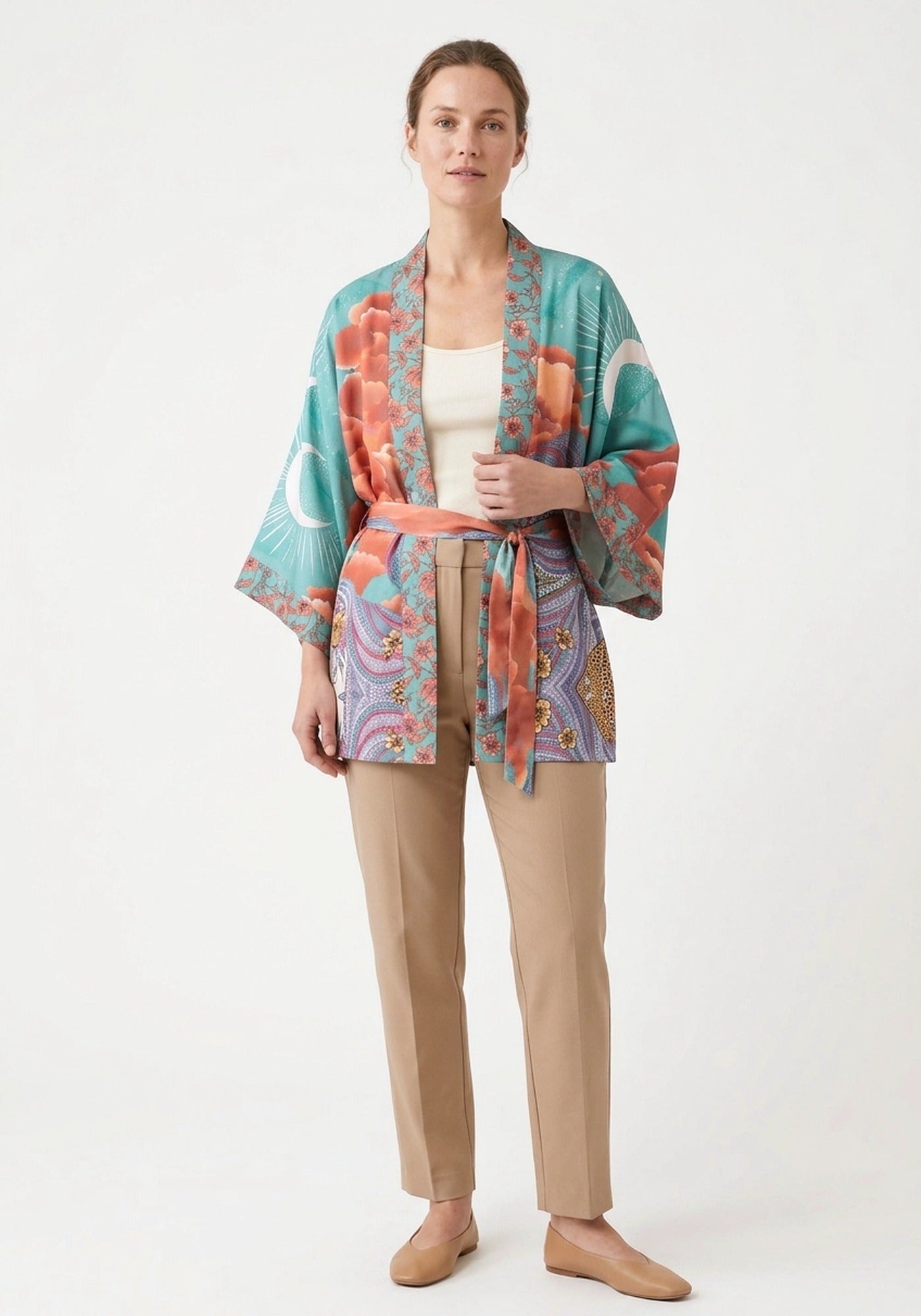 Kimono Damen Türkis