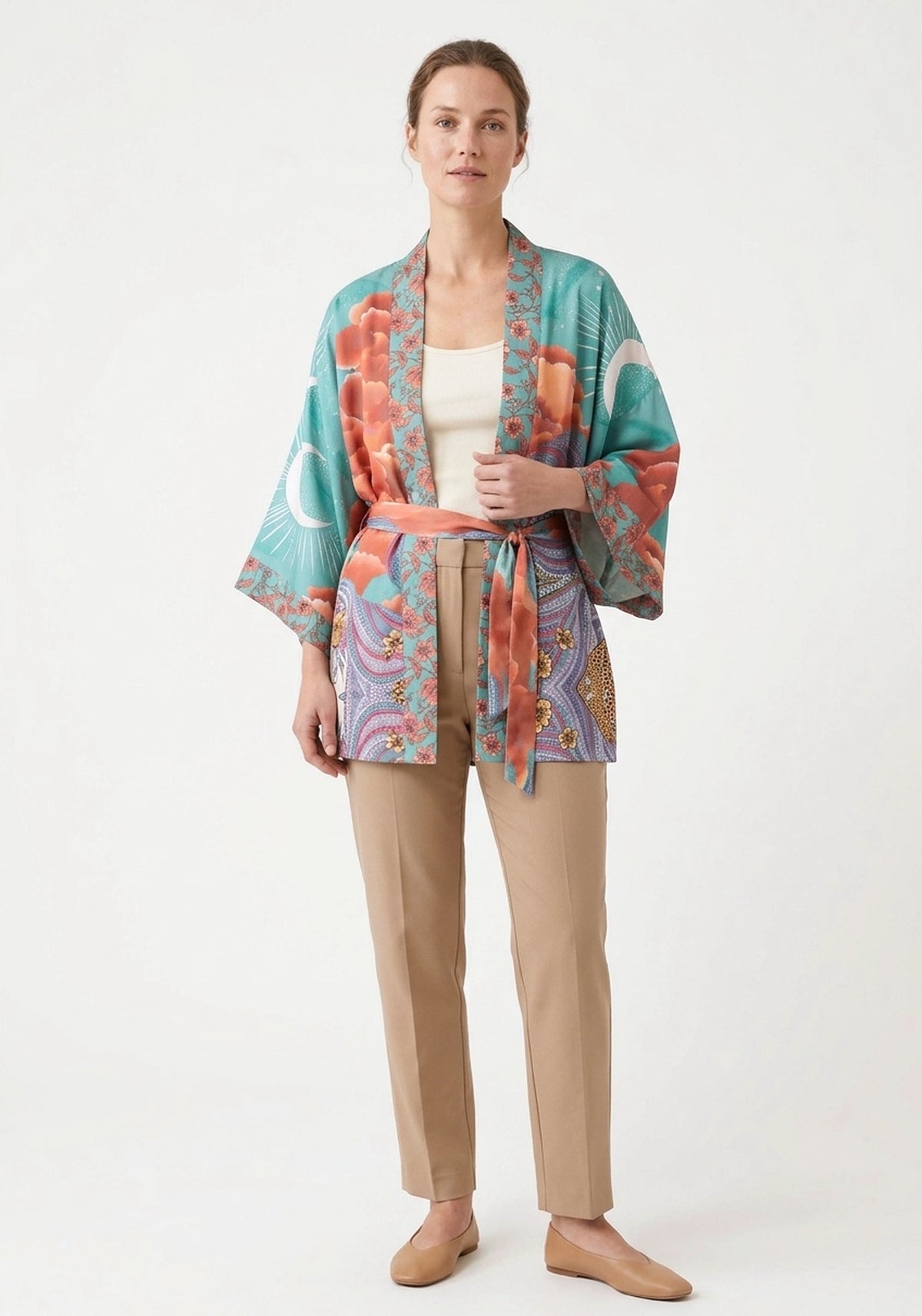 Kimono Damen Türkis