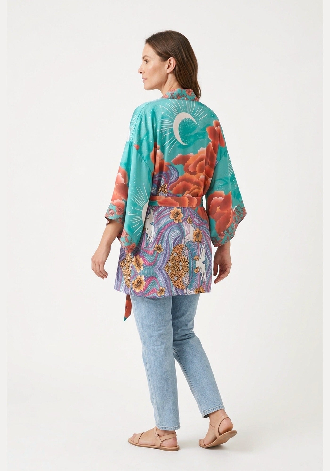 Kimono Damen Türkis