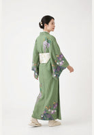 Kimono Grün Blumen