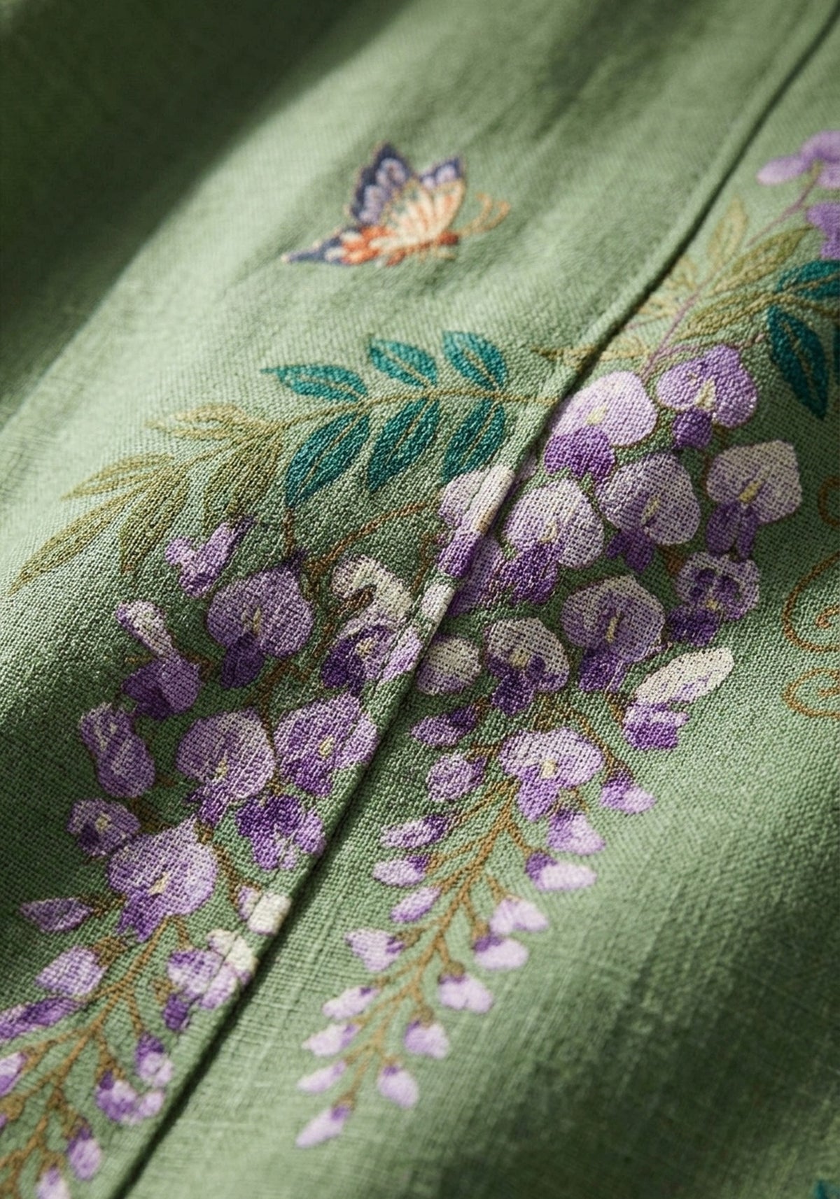 Kimono Grün Blumen