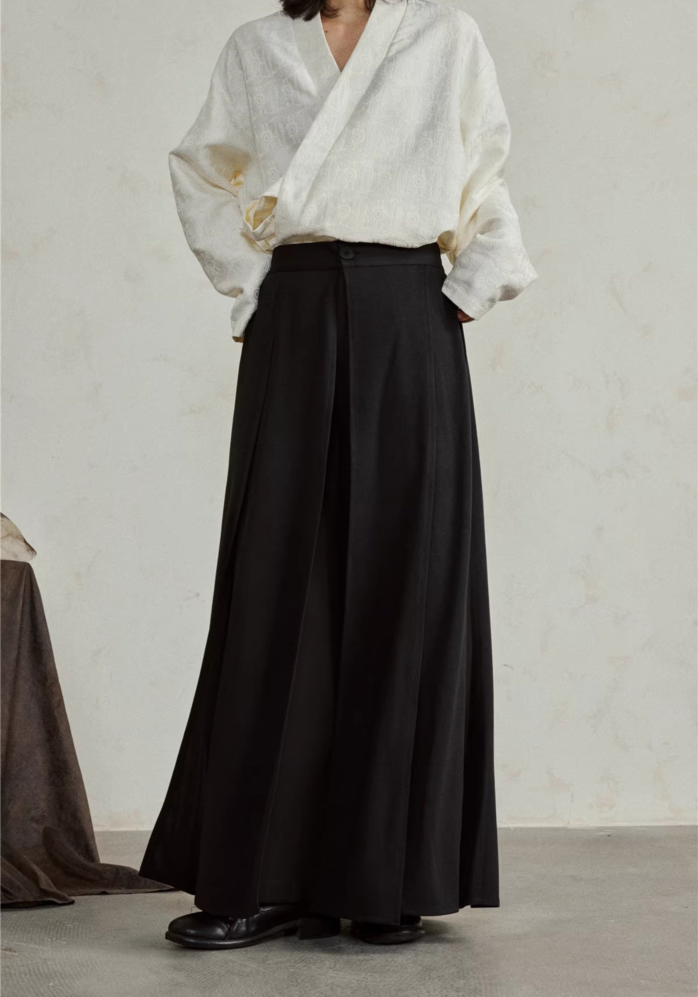Kimono-Hose Schwarz | Hōbi