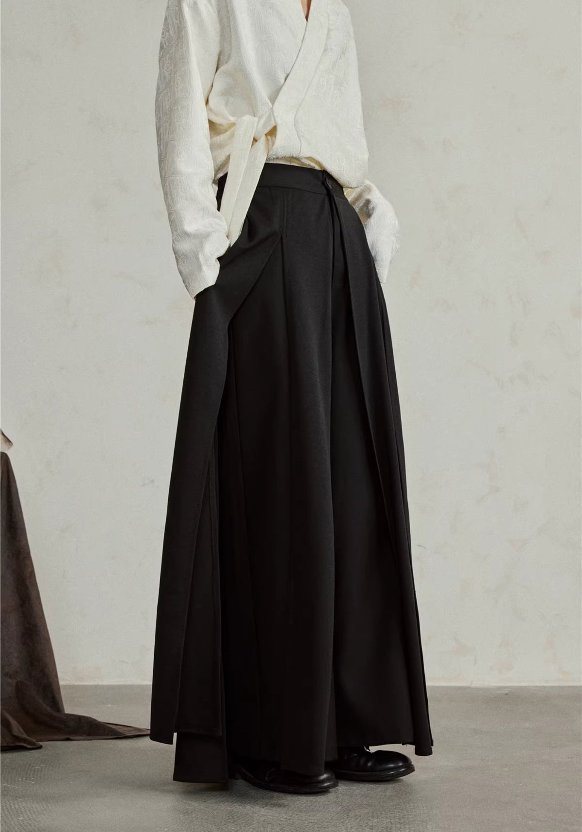 Kimono-Hose Schwarz | Hōbi