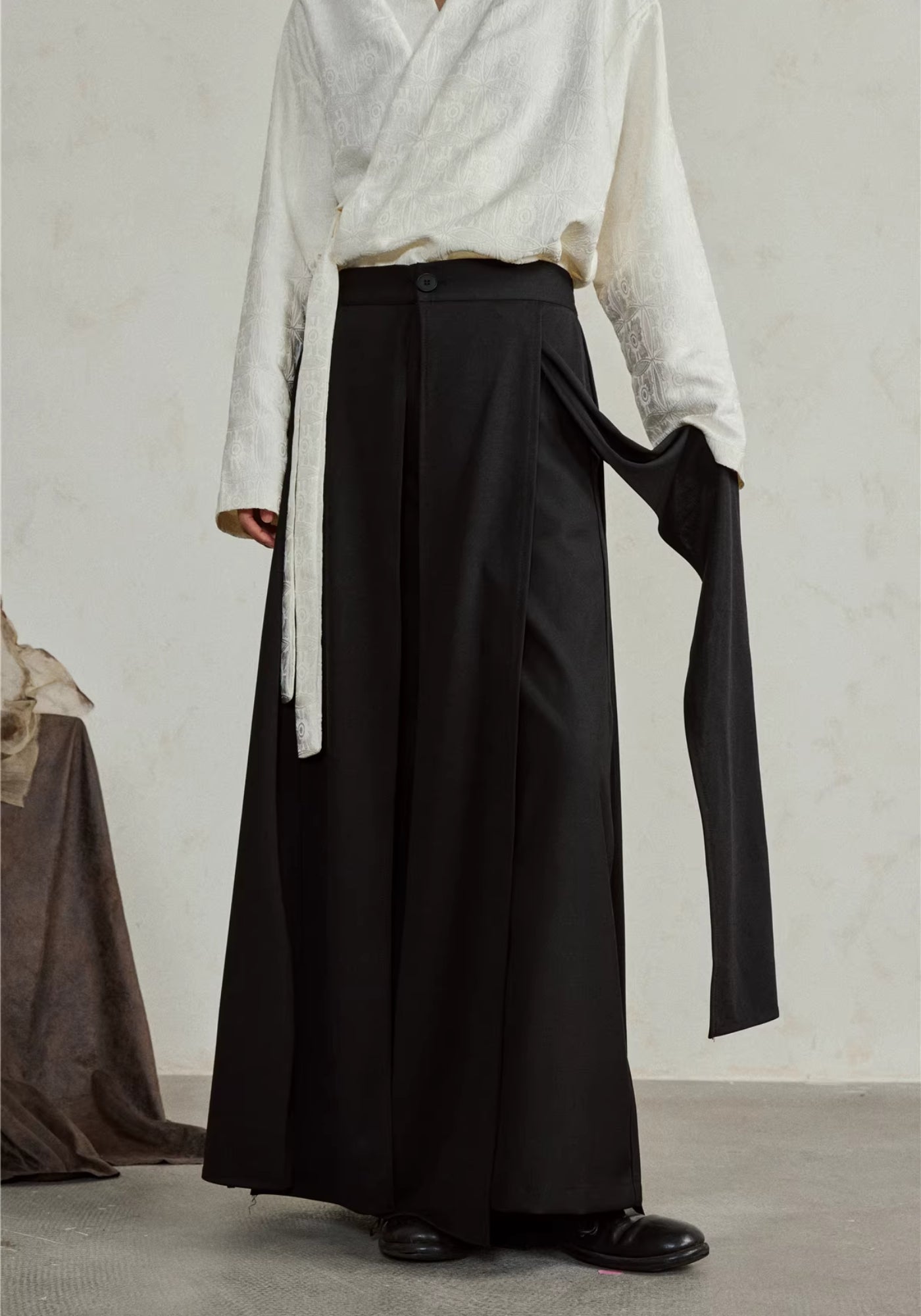 Kimono-Hose Schwarz | Hōbi