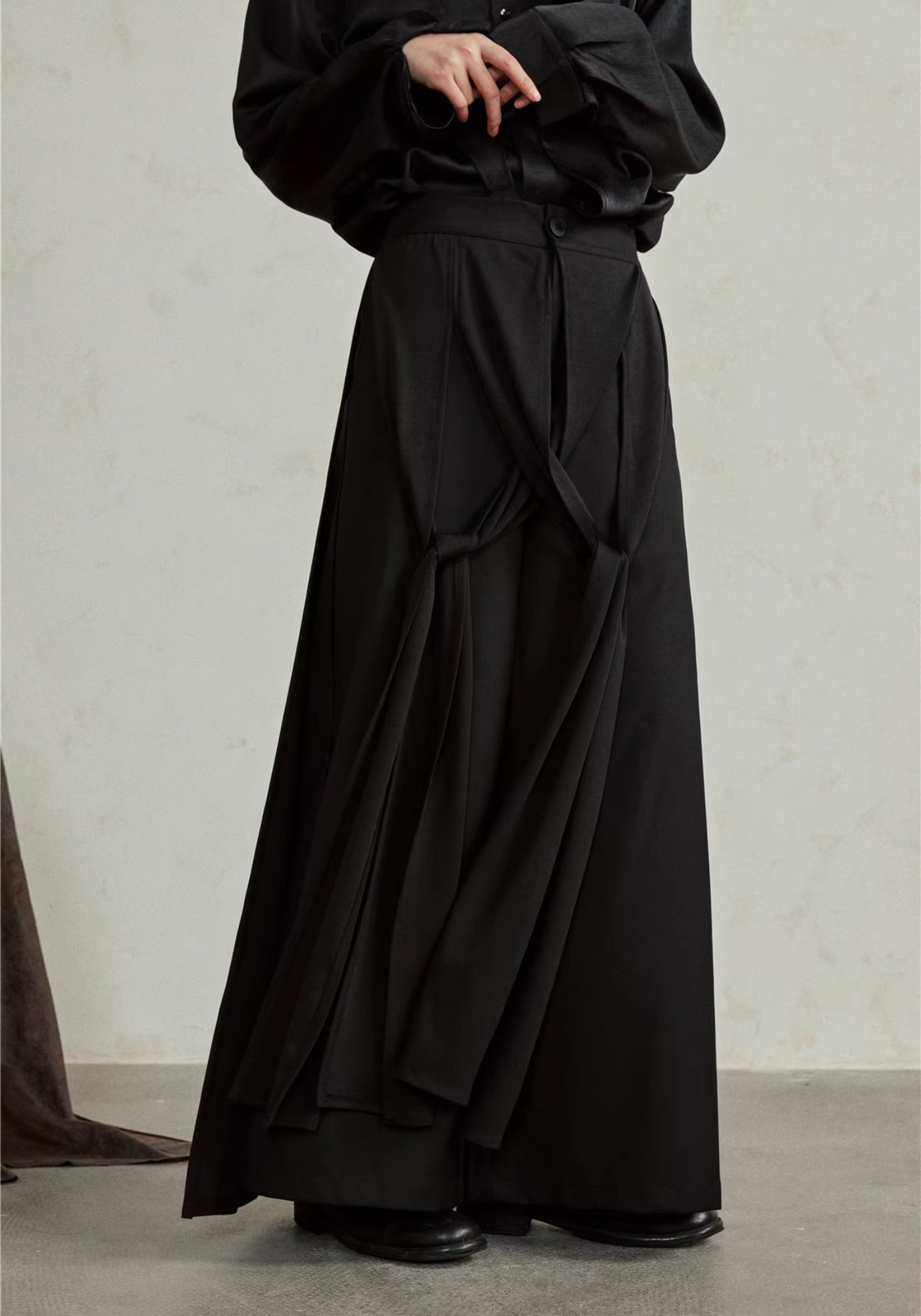 Kimono-Hose Schwarz | Hōbi