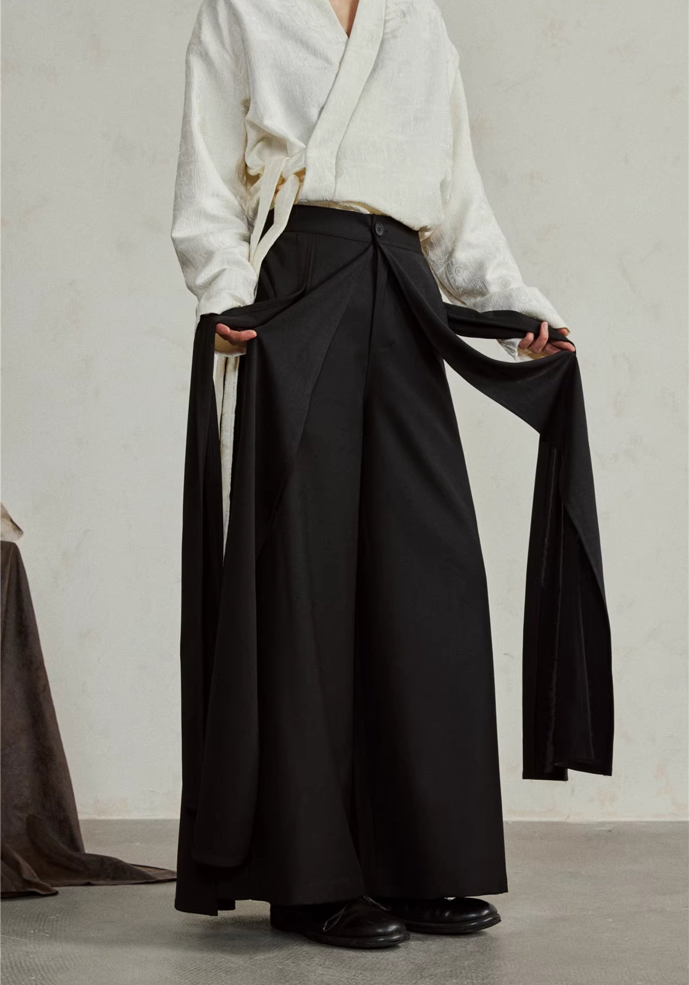 Kimono-Hose Schwarz | Hōbi