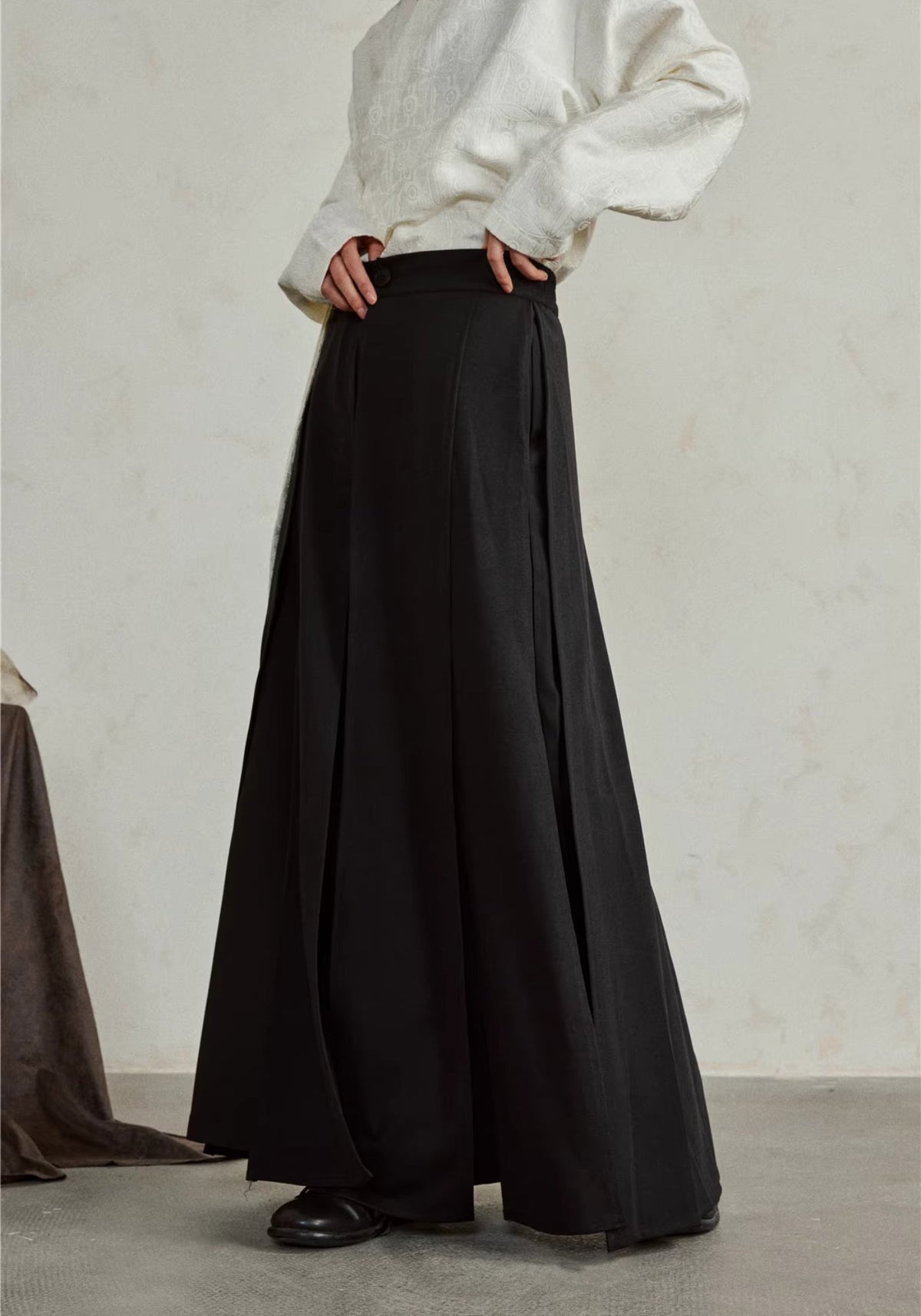 Kimono-Hose Schwarz | Hōbi