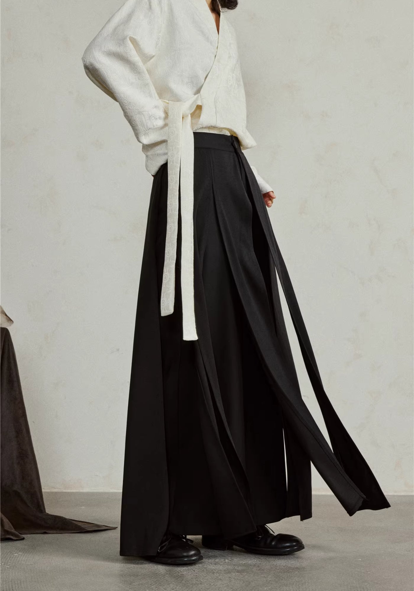 Kimono-Hose Schwarz | Hōbi