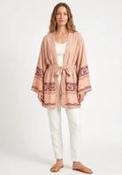 Kimono Jacke Kurz Viskose