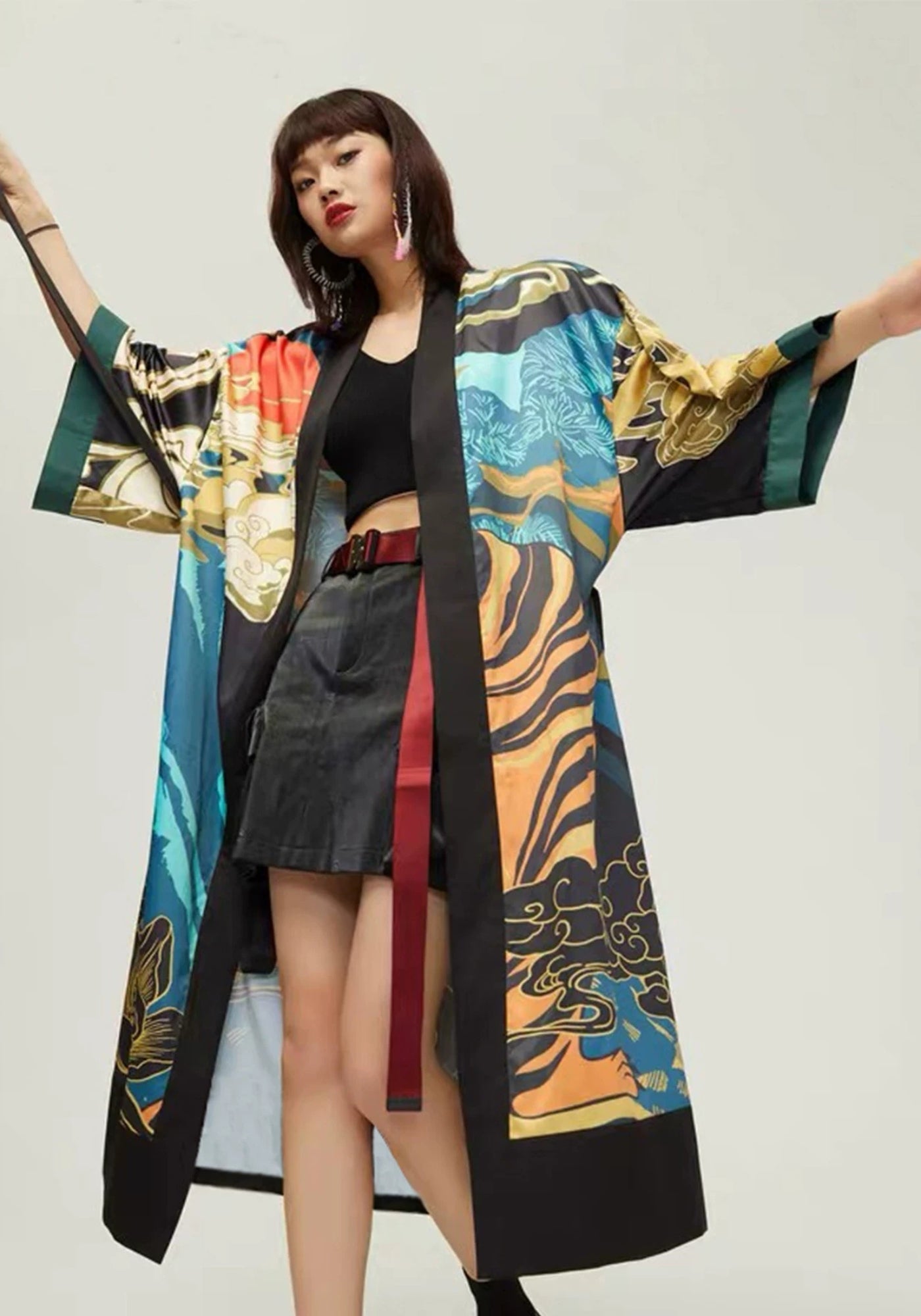 Kimono Jacke Lang