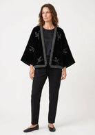 Kimono Jacke Schwarz
