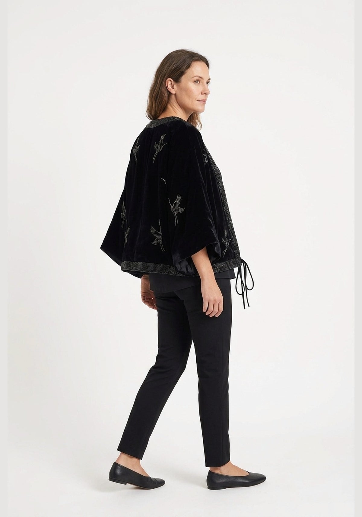 Kimono Jacke Schwarz
