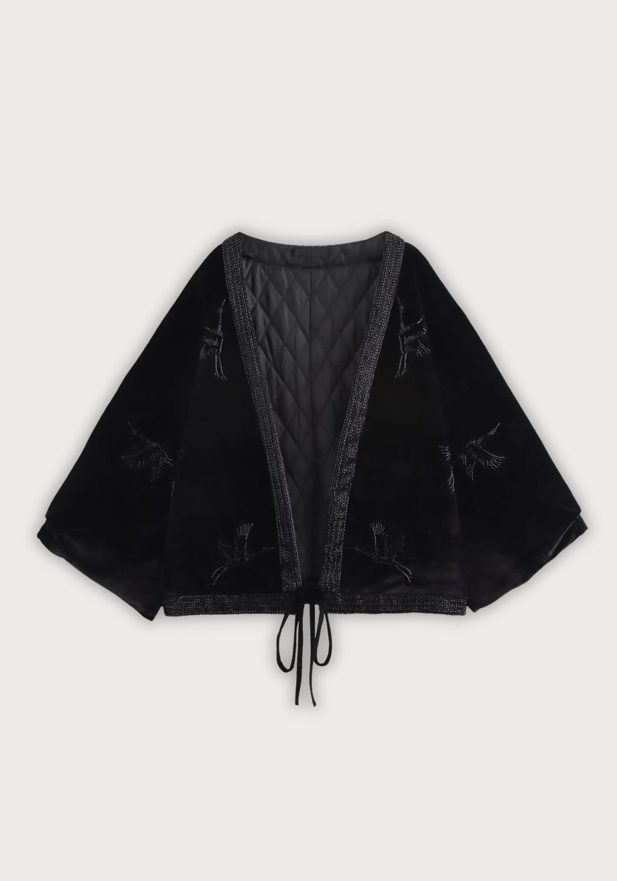 Kimono Jacke Schwarz
