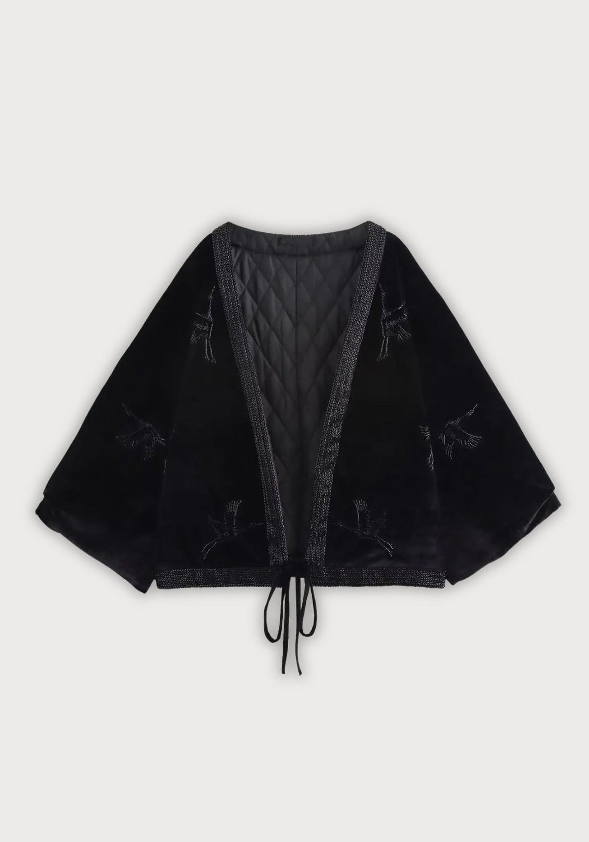 Kimono Jacke Schwarz