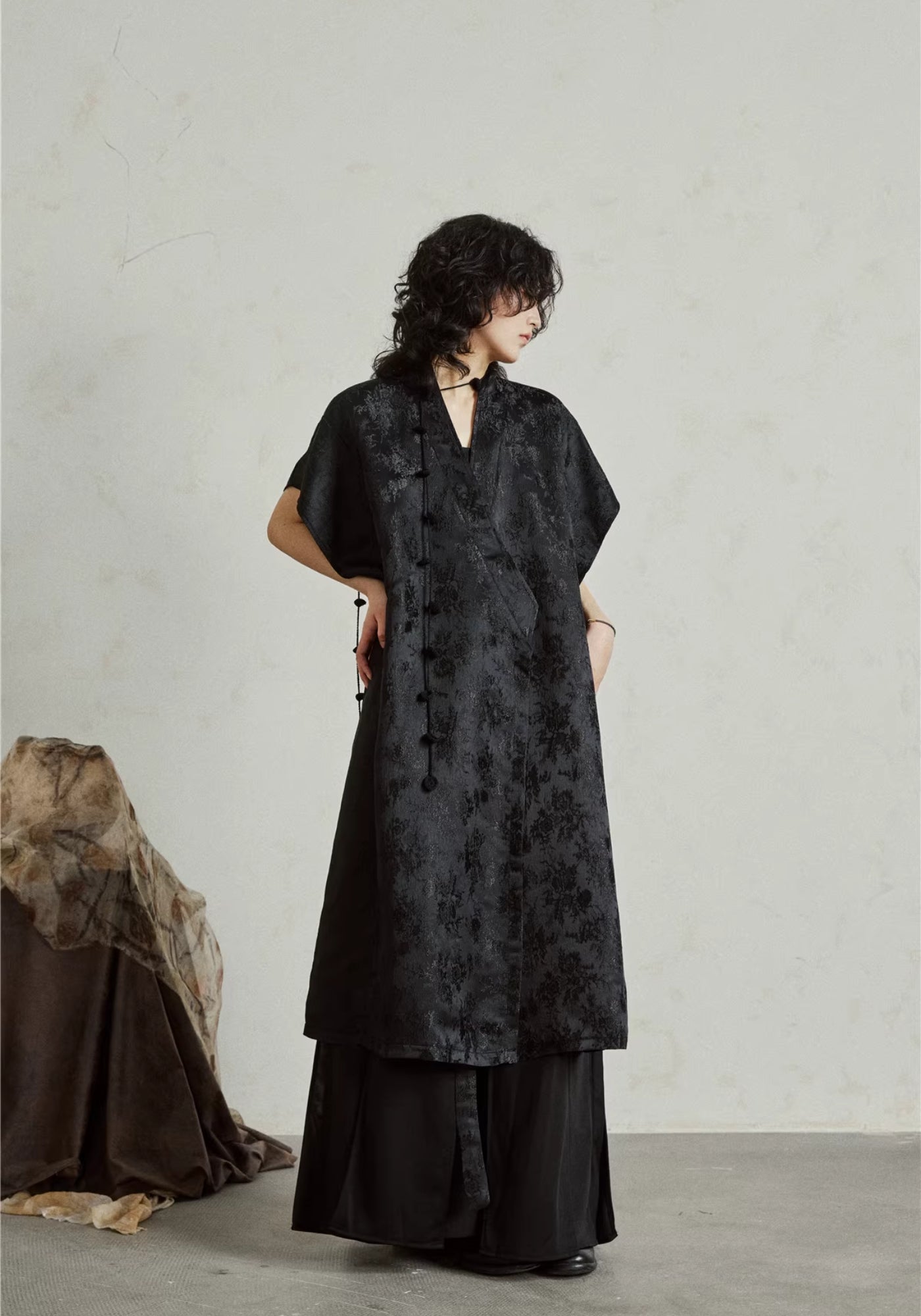 Kimono Kleid Midi