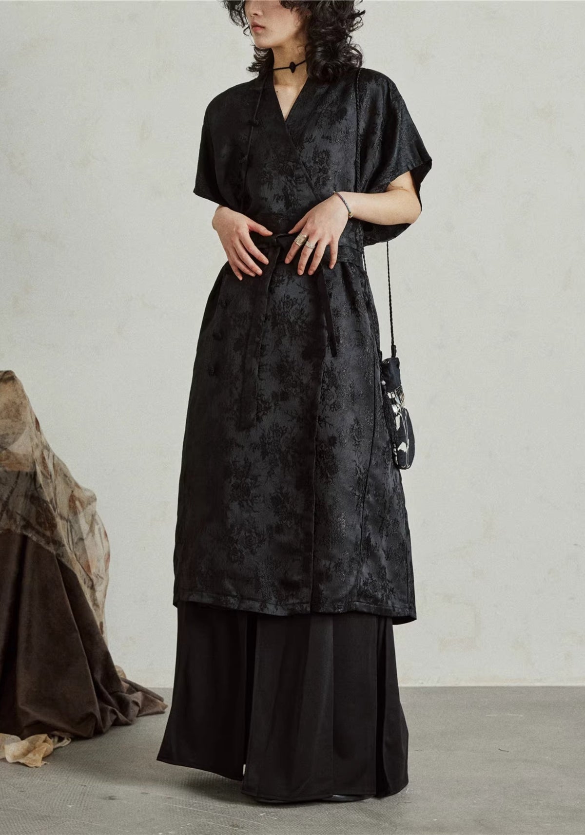 Kimono Kleid Midi