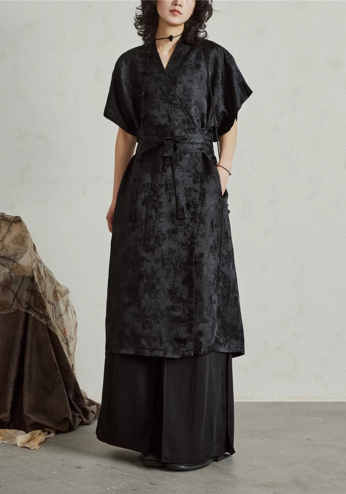Kimono Kleid Midi