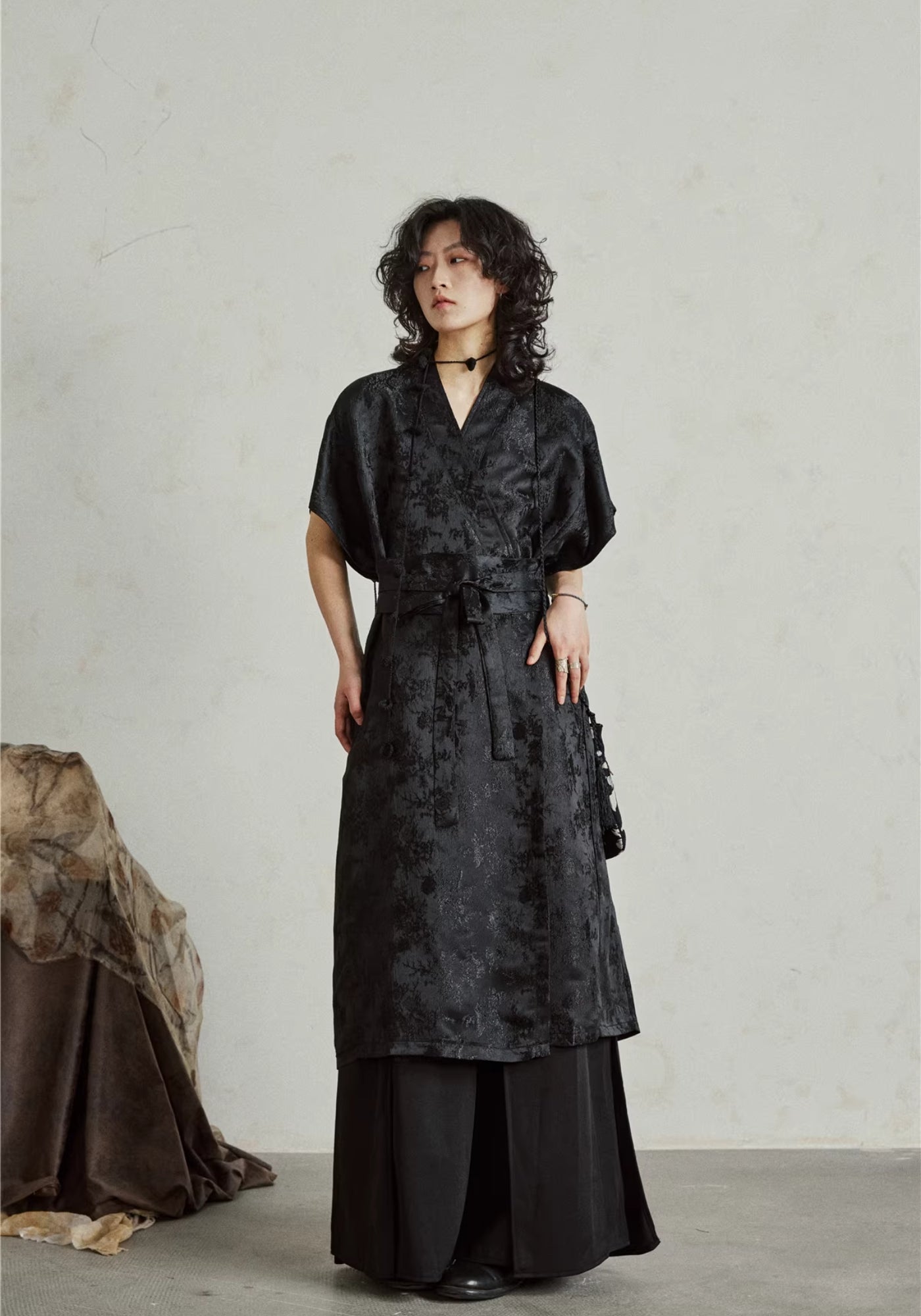 Kimono Kleid Midi