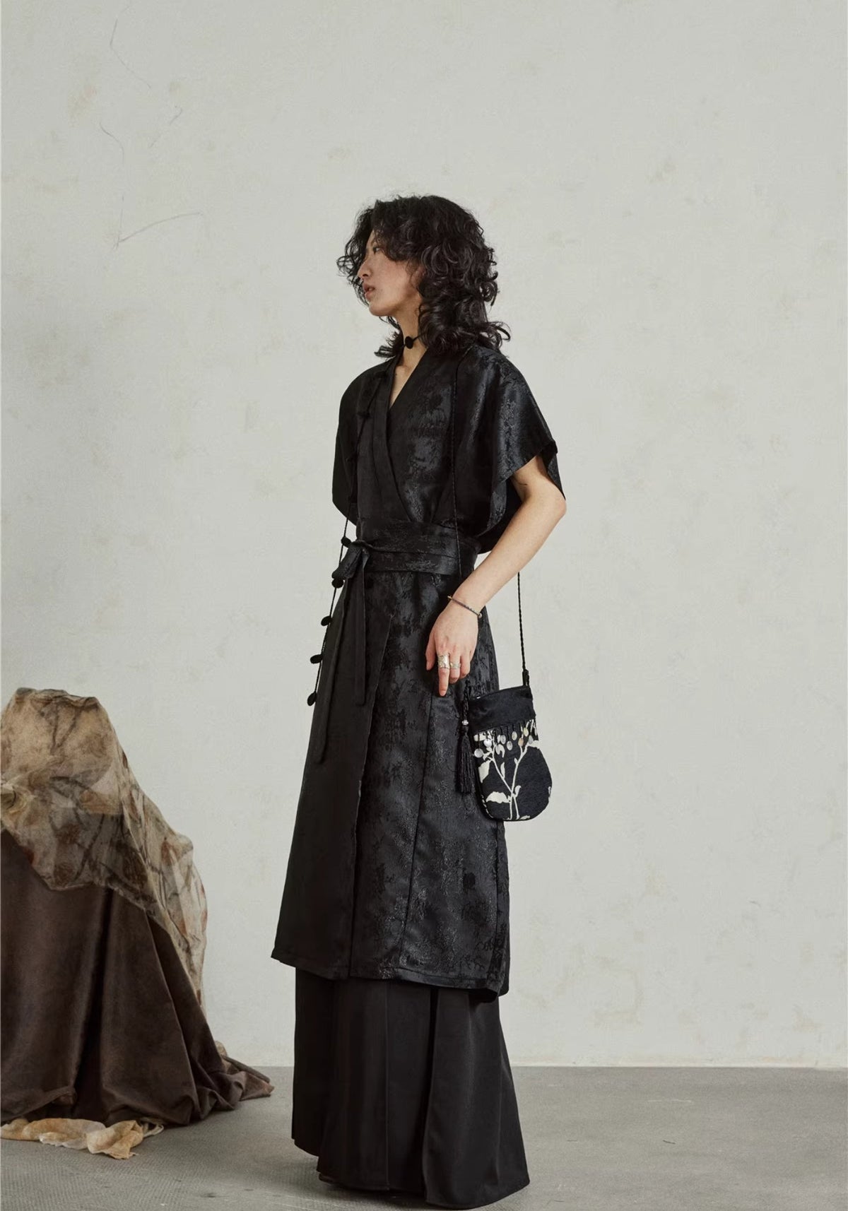 Kimono Kleid Midi