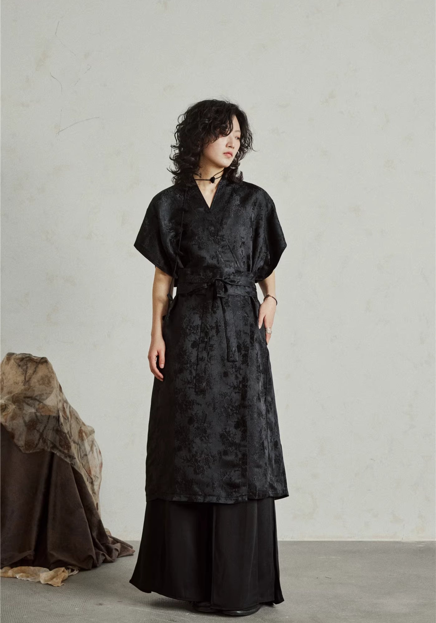 Kimono Kleid Midi