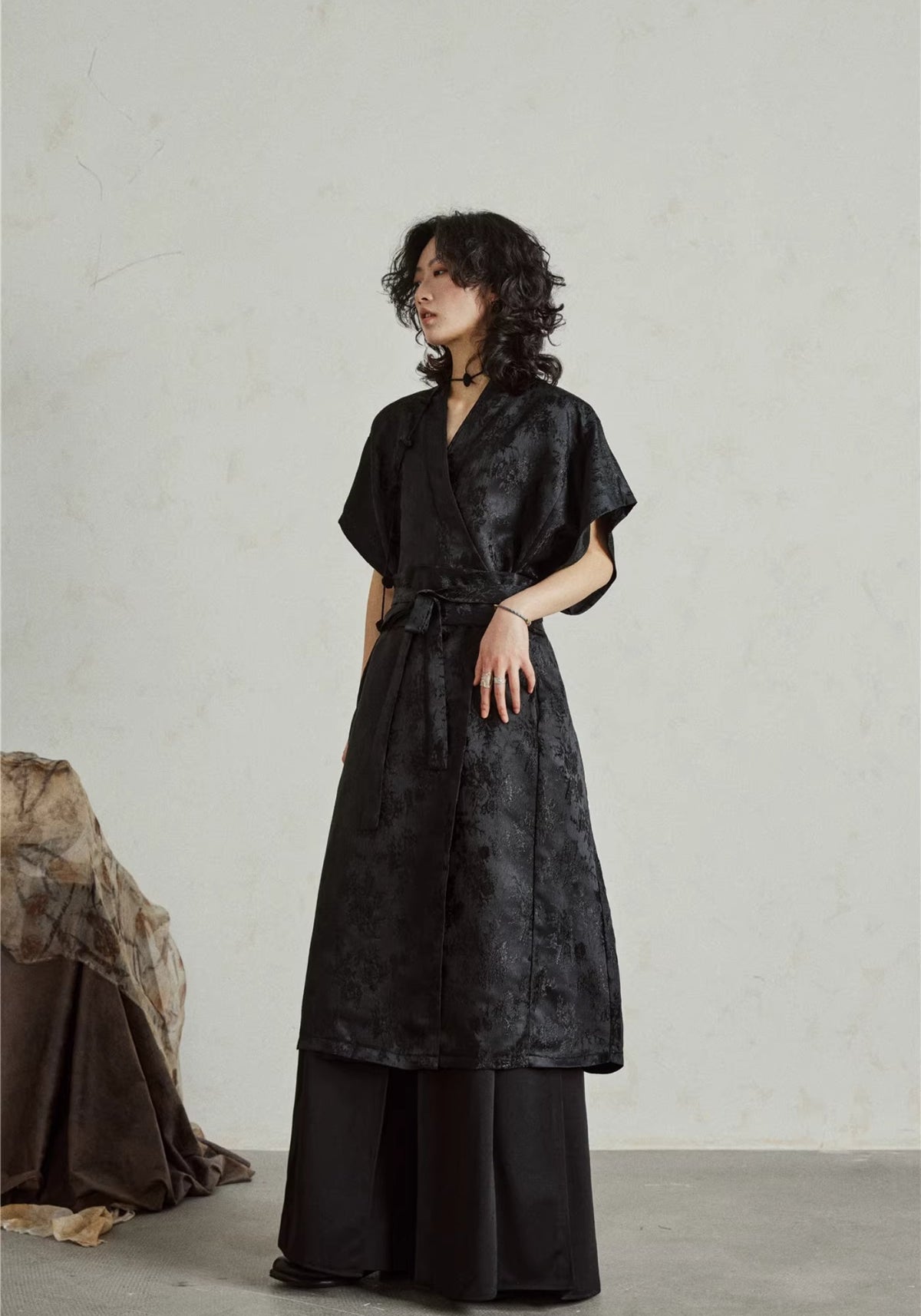 Kimono Kleid Midi