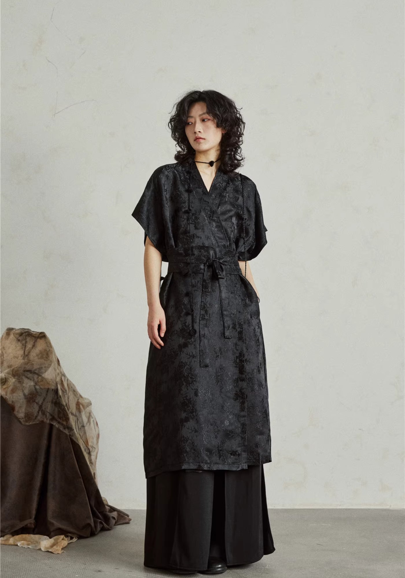 Kimono Kleid Midi