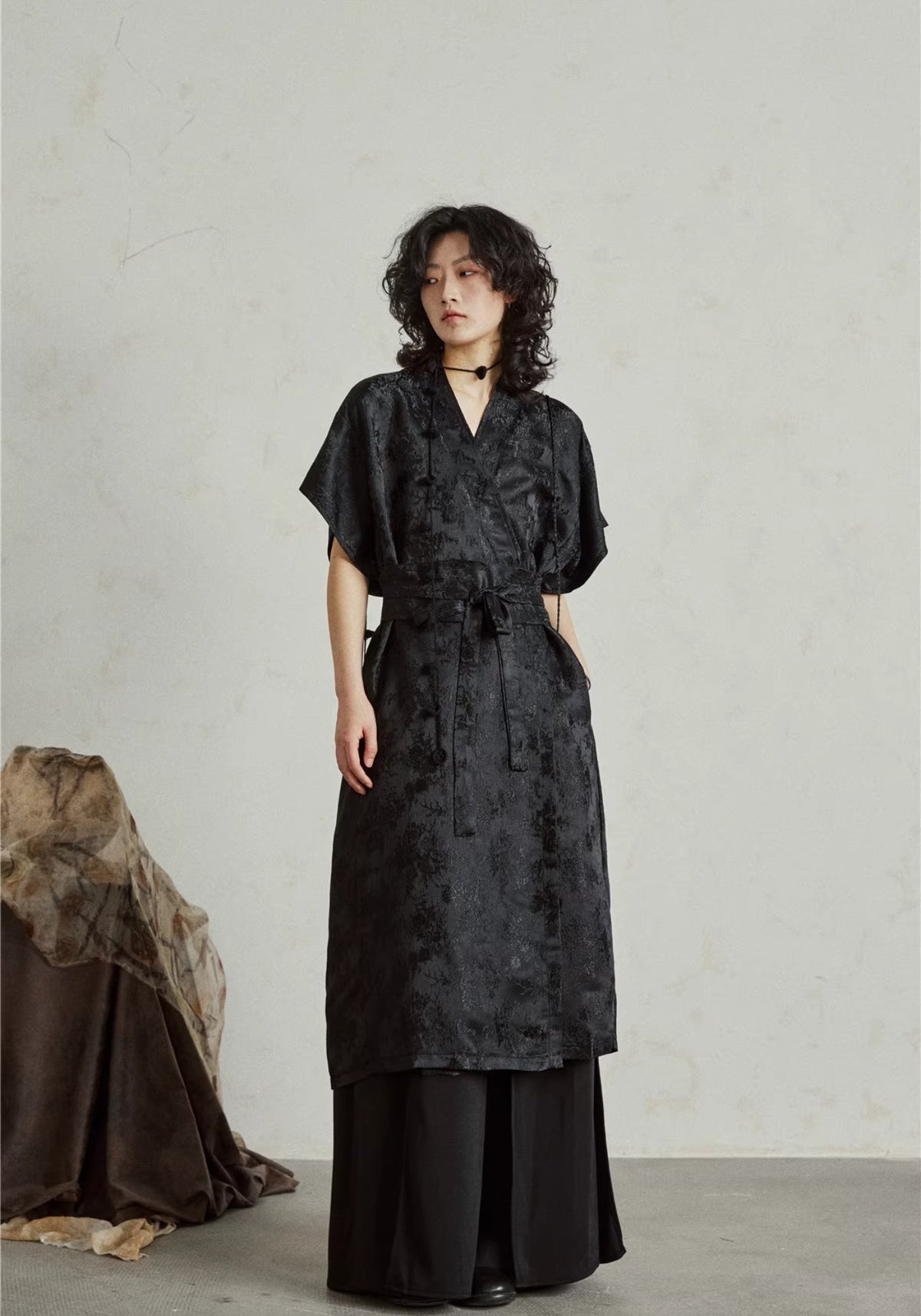 Kimono Kleid Midi