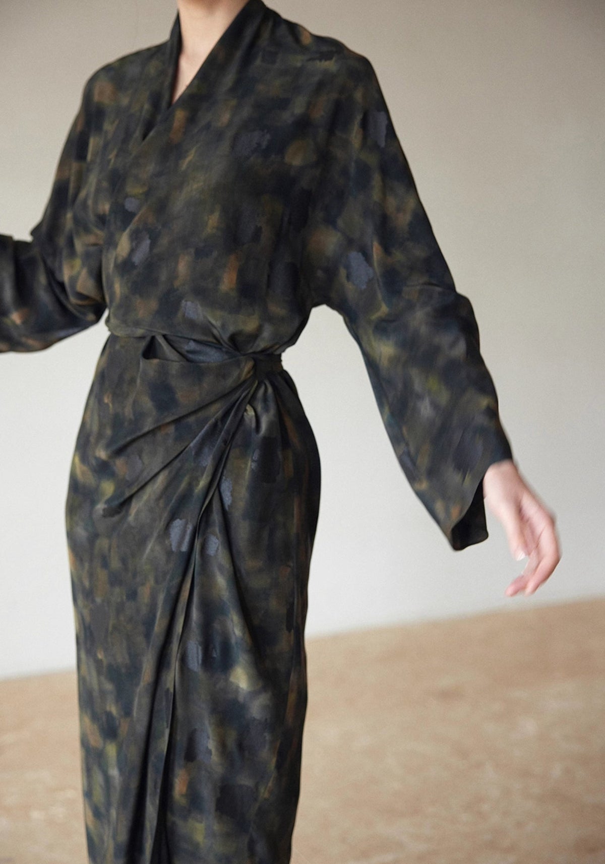 Kimono Kleid Seide