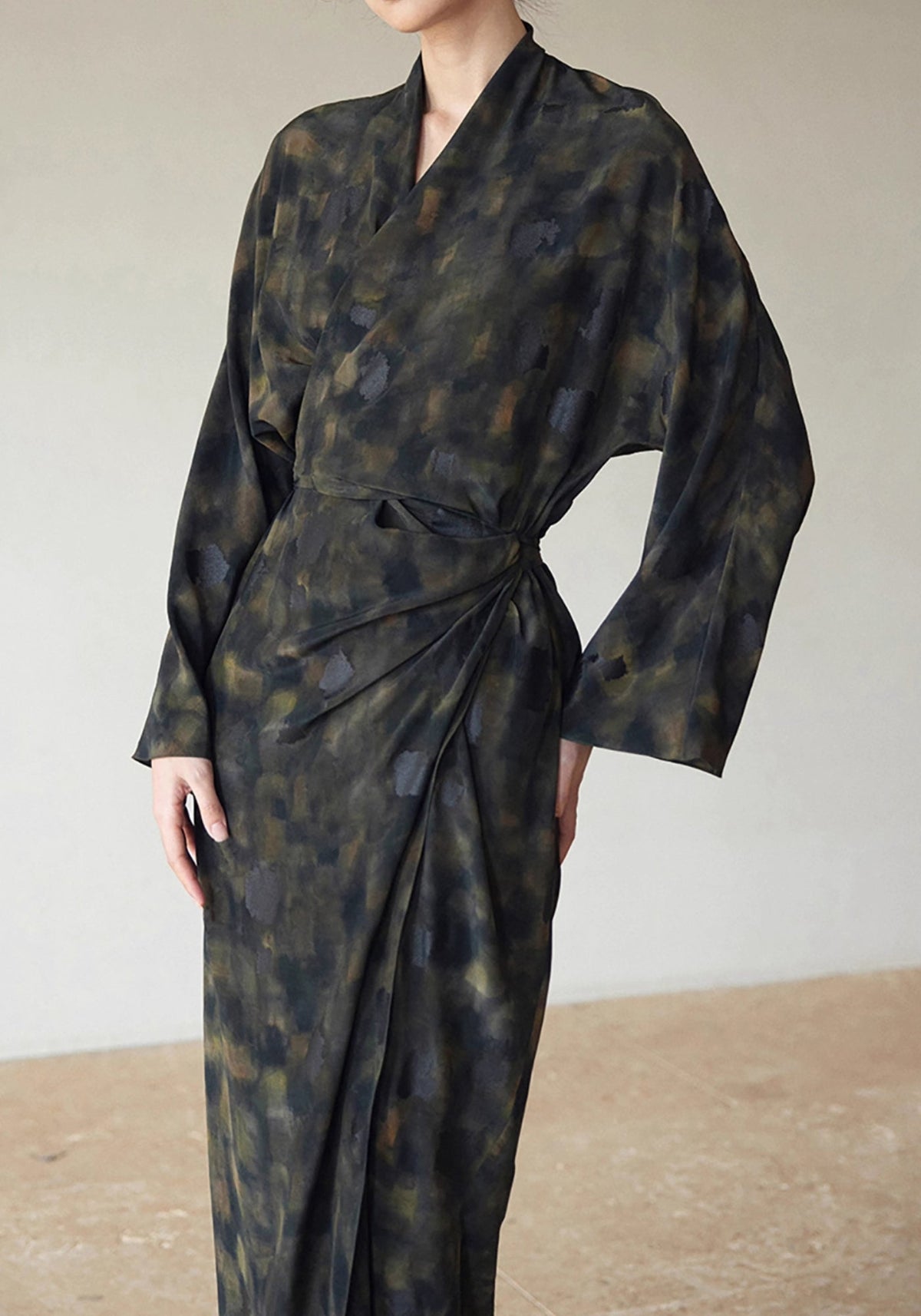 Kimono Kleid Seide