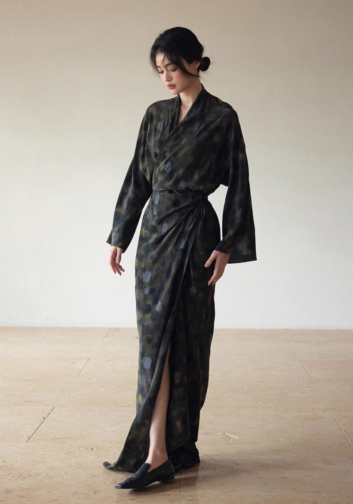 Kimono Kleid Seide