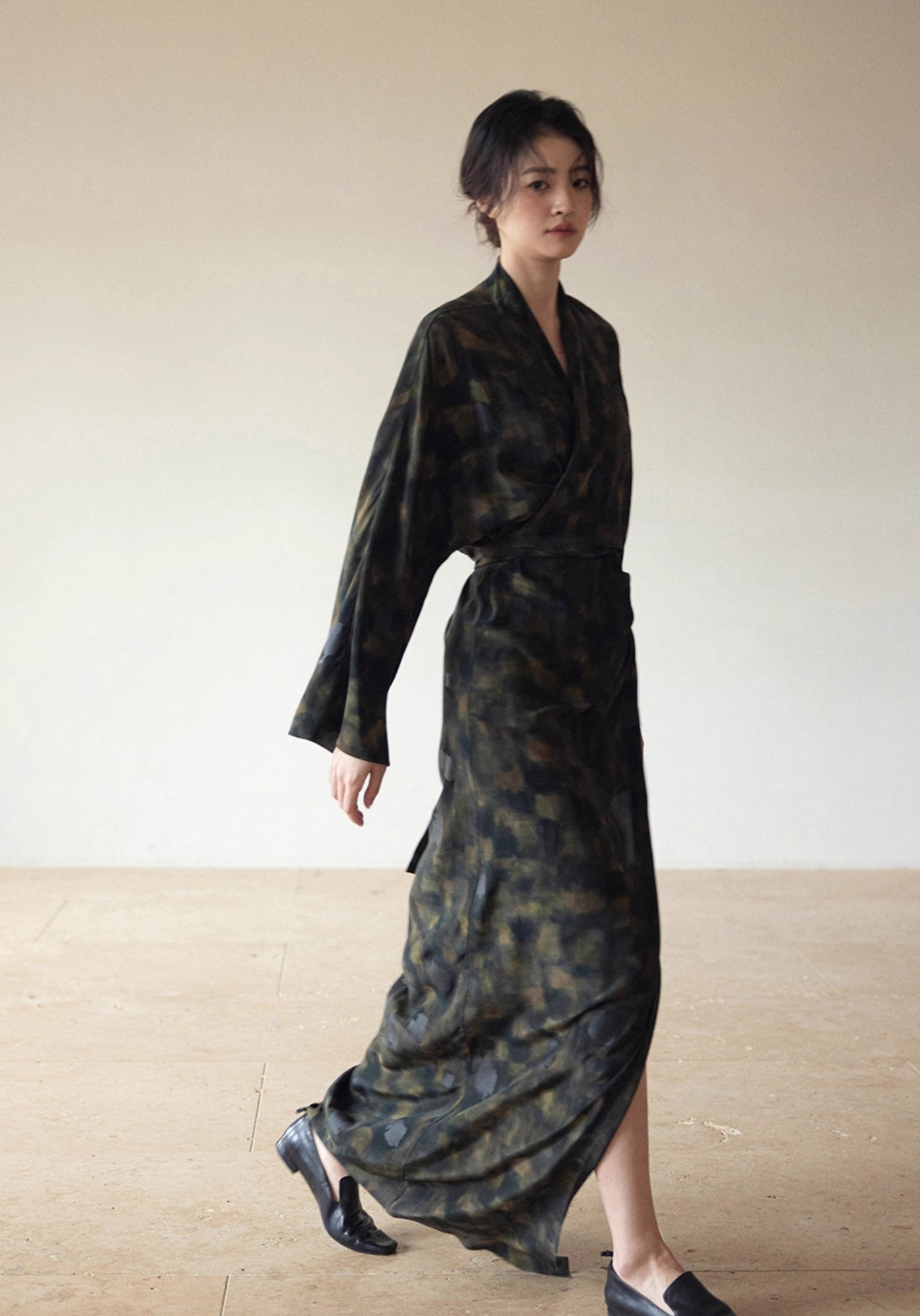 Kimono Kleid Seide