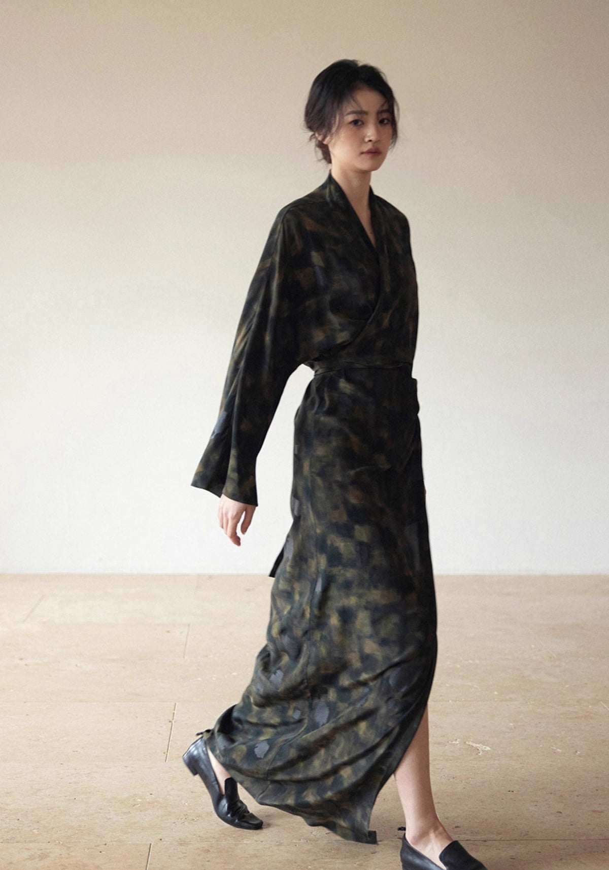 Kimono Kleid Seide