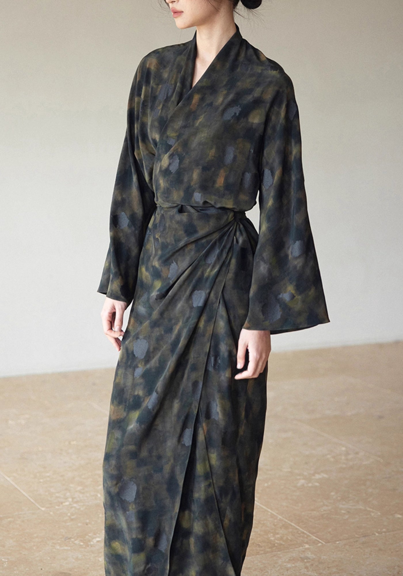 Kimono Kleid Seide
