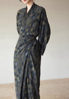 Kimono Kleid Seide