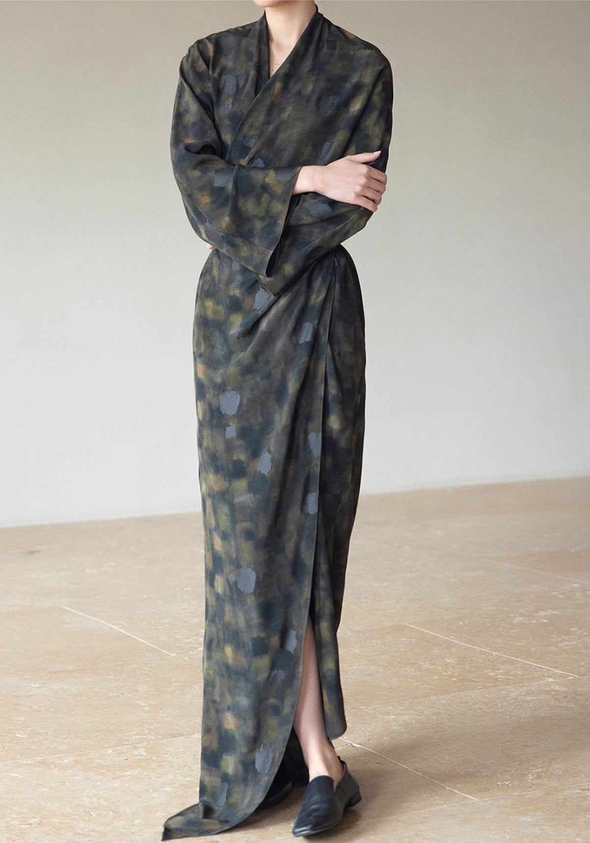Kimono Kleid Seide