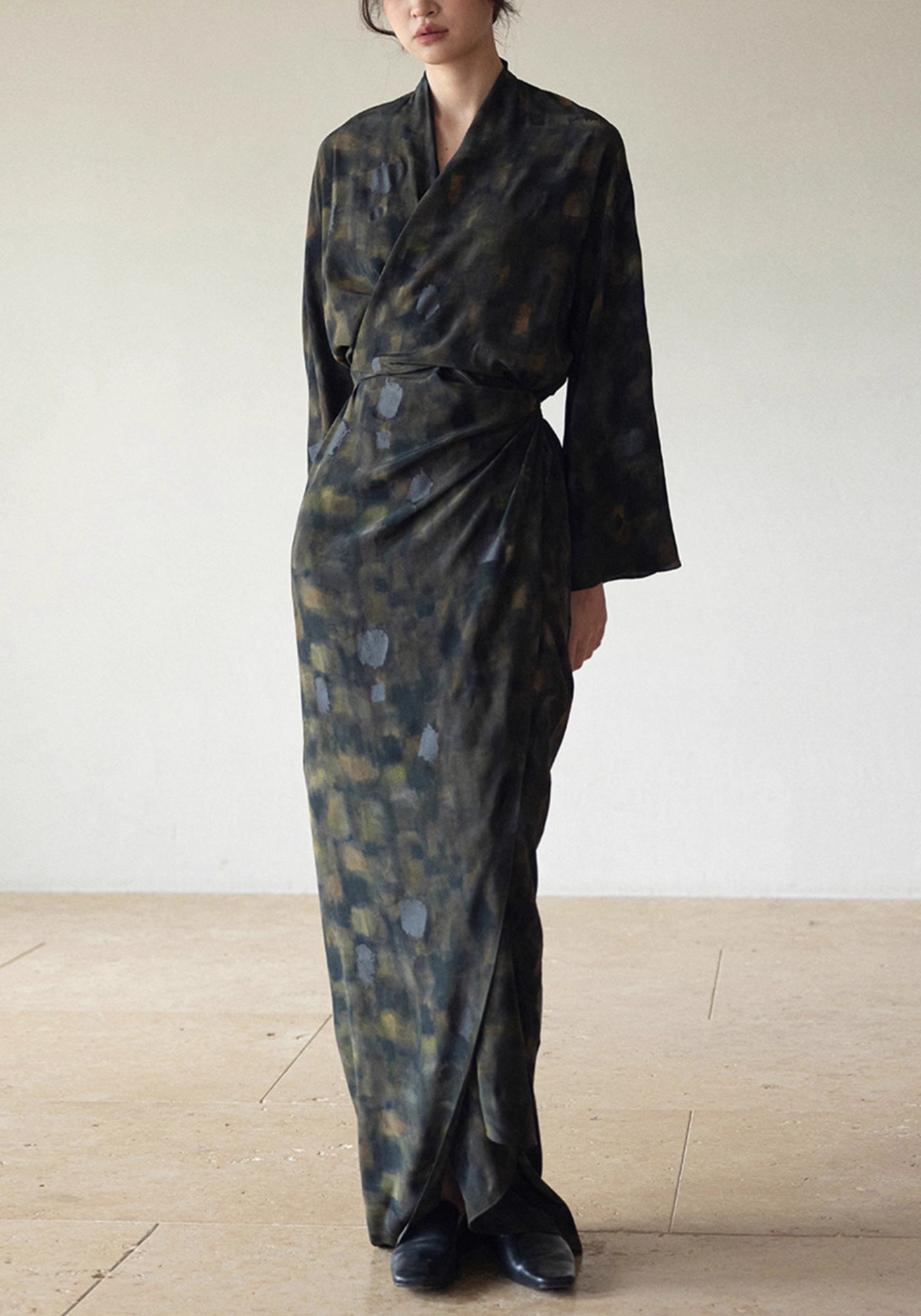 Kimono Kleid Seide