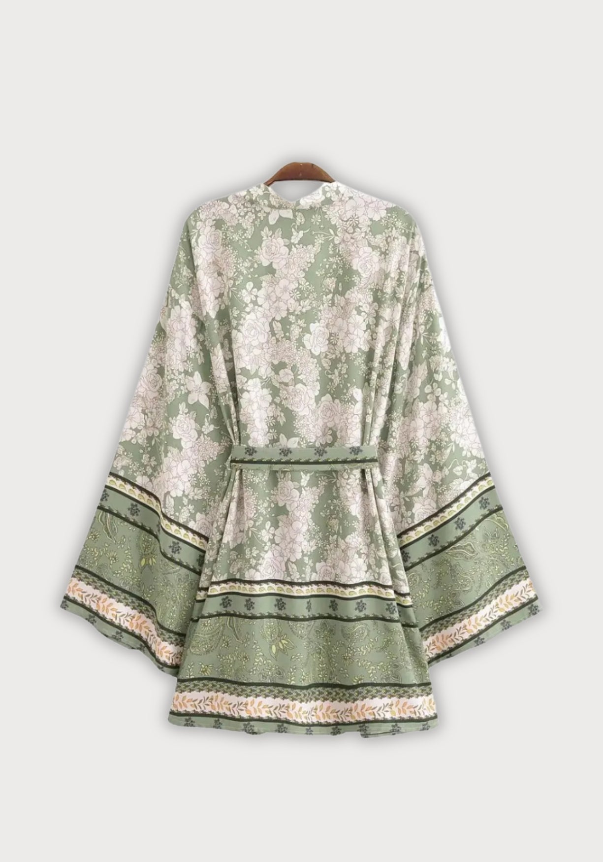 Kimono Kurz Damen Grün