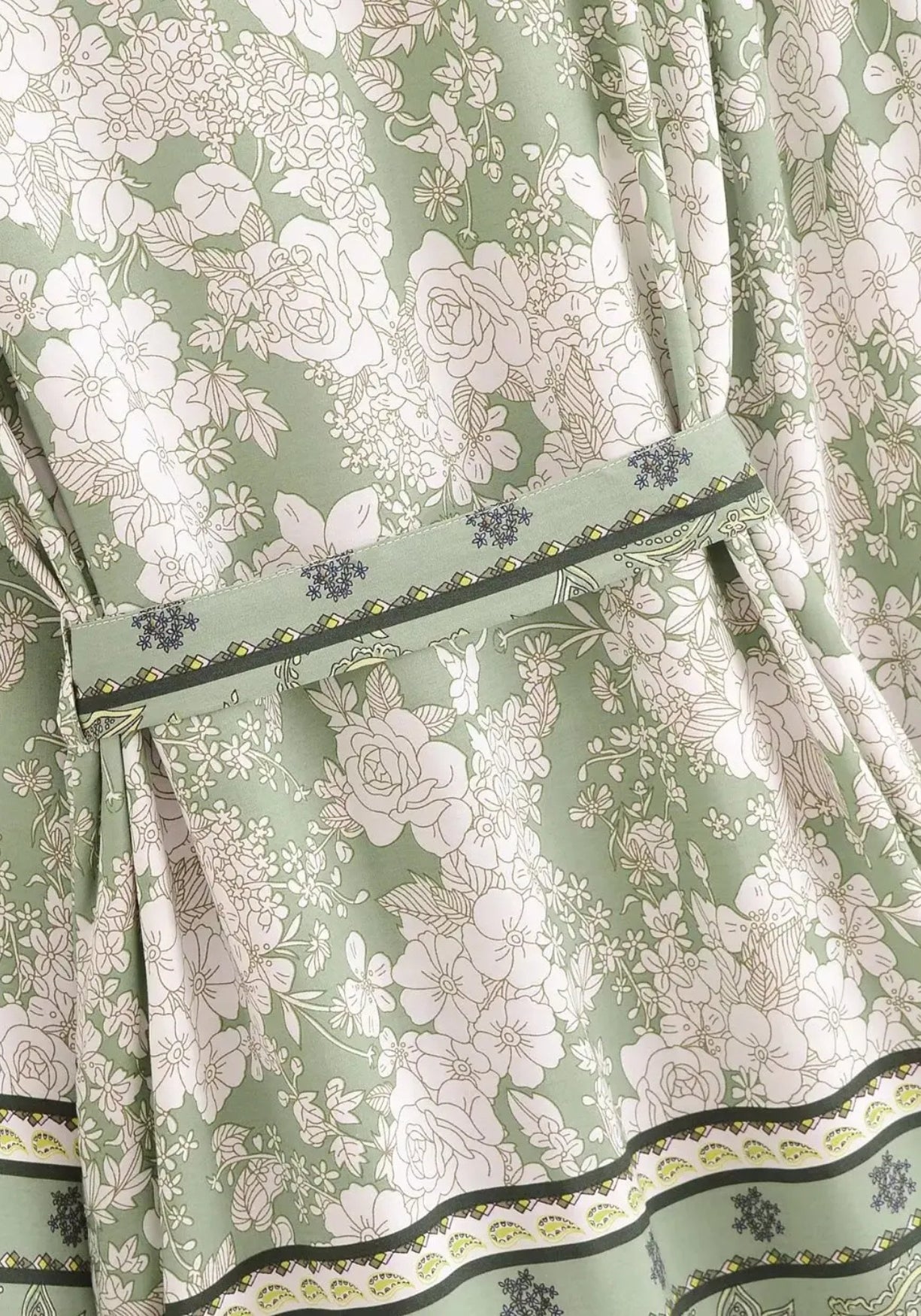 Kimono Kurz Damen Grün