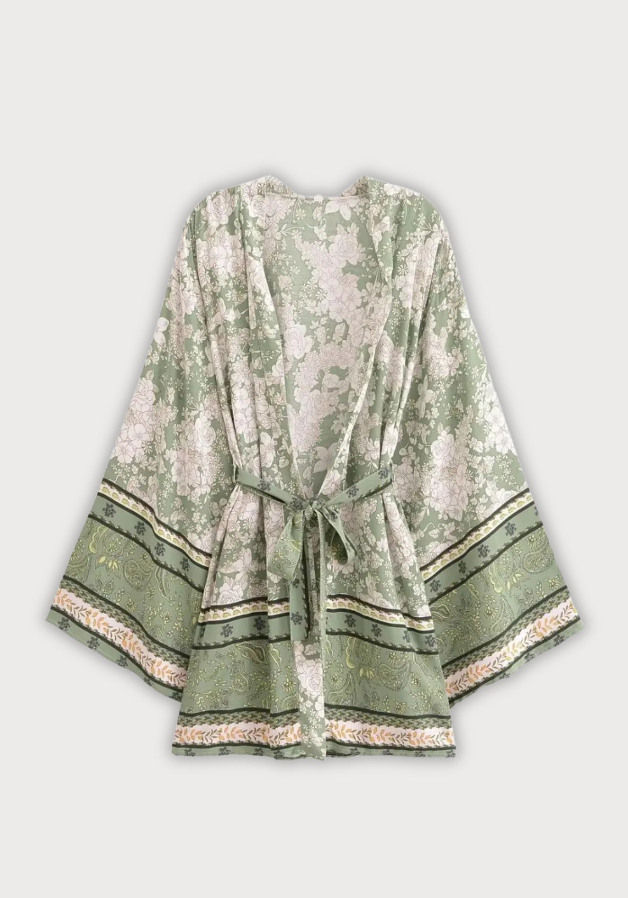 Kimono Kurz Damen Grün