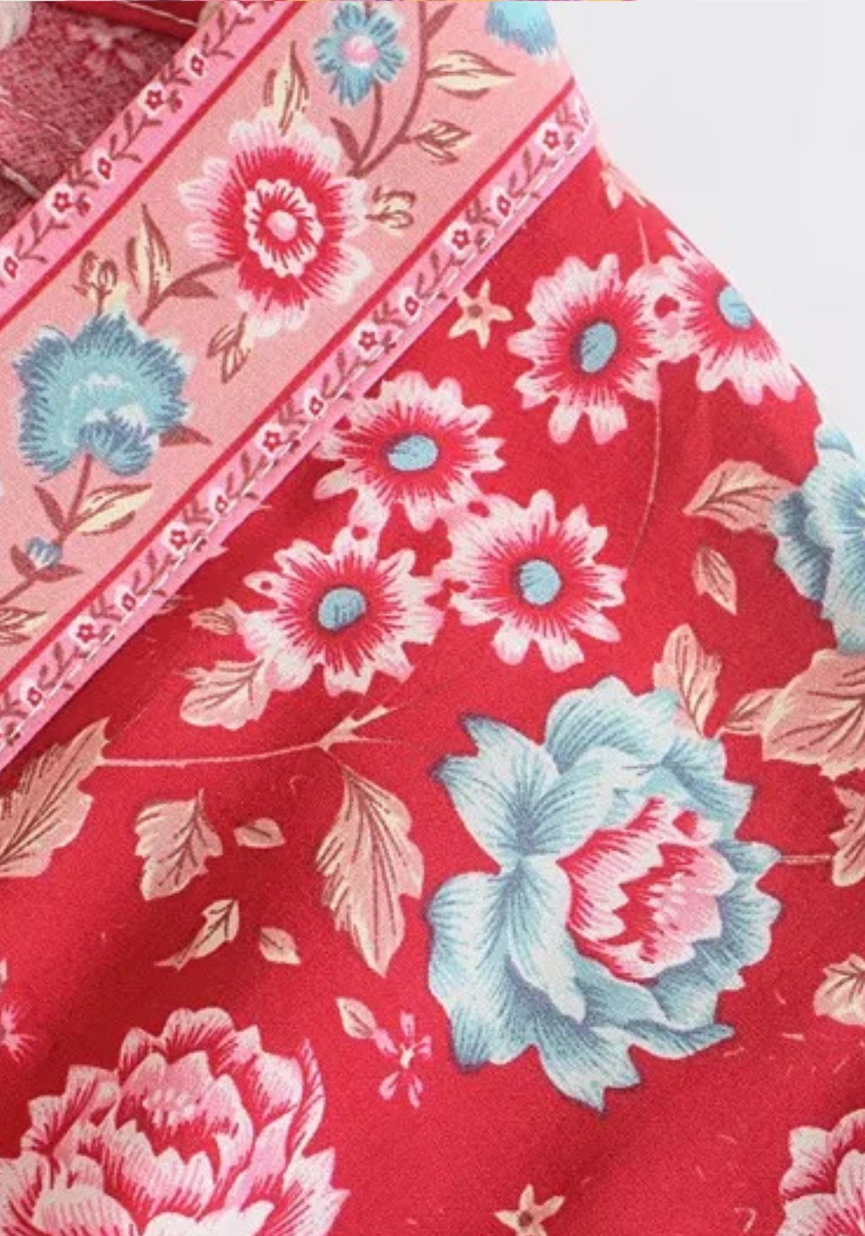 Kimono Lang Rot