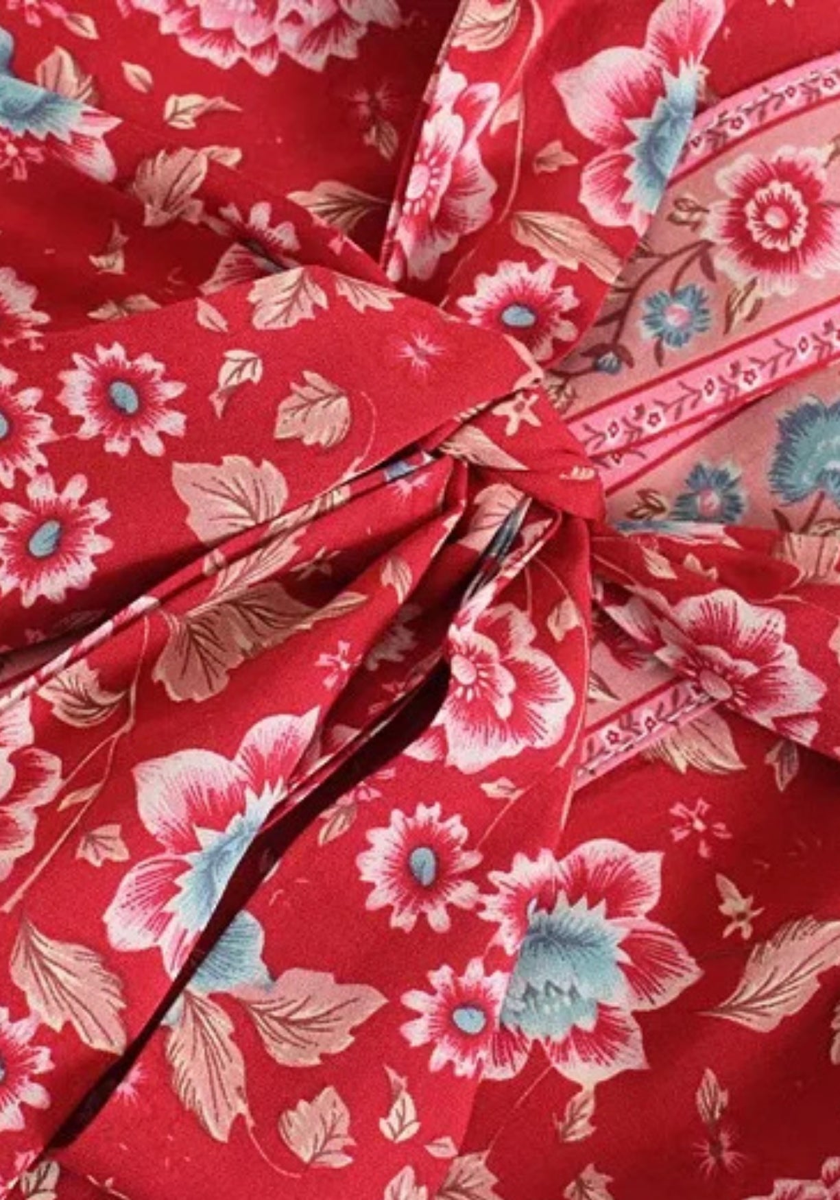 Kimono Lang Rot