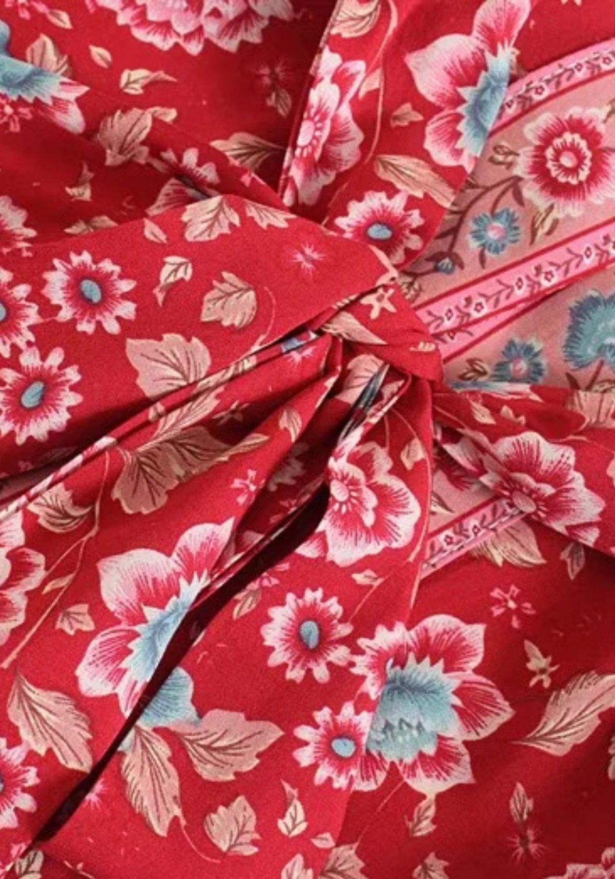 Kimono Lang Rot