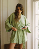 Kimono Morgenmantel Damen Kurz