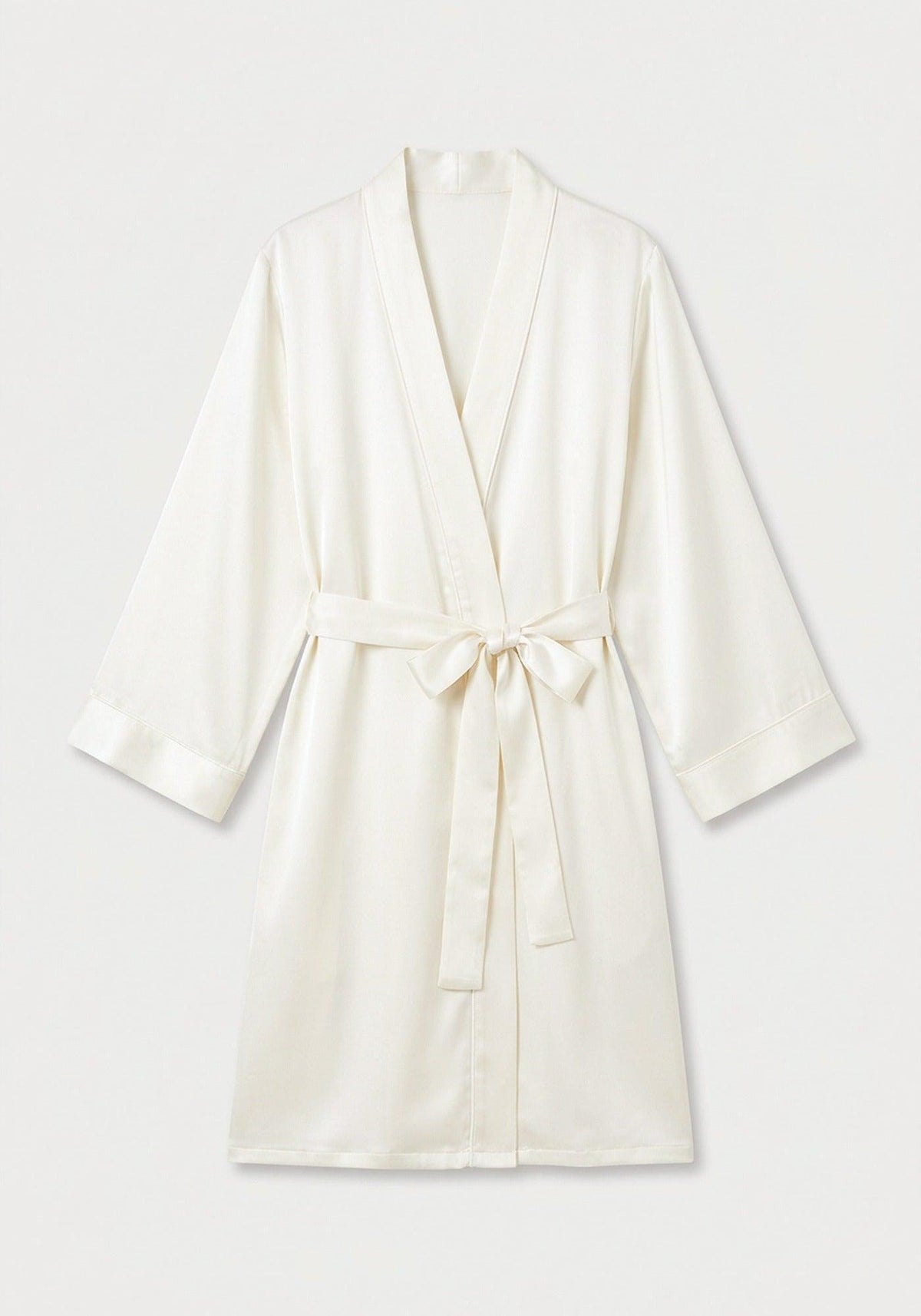 Kimono Morgenmantel Damen Kurz Seide