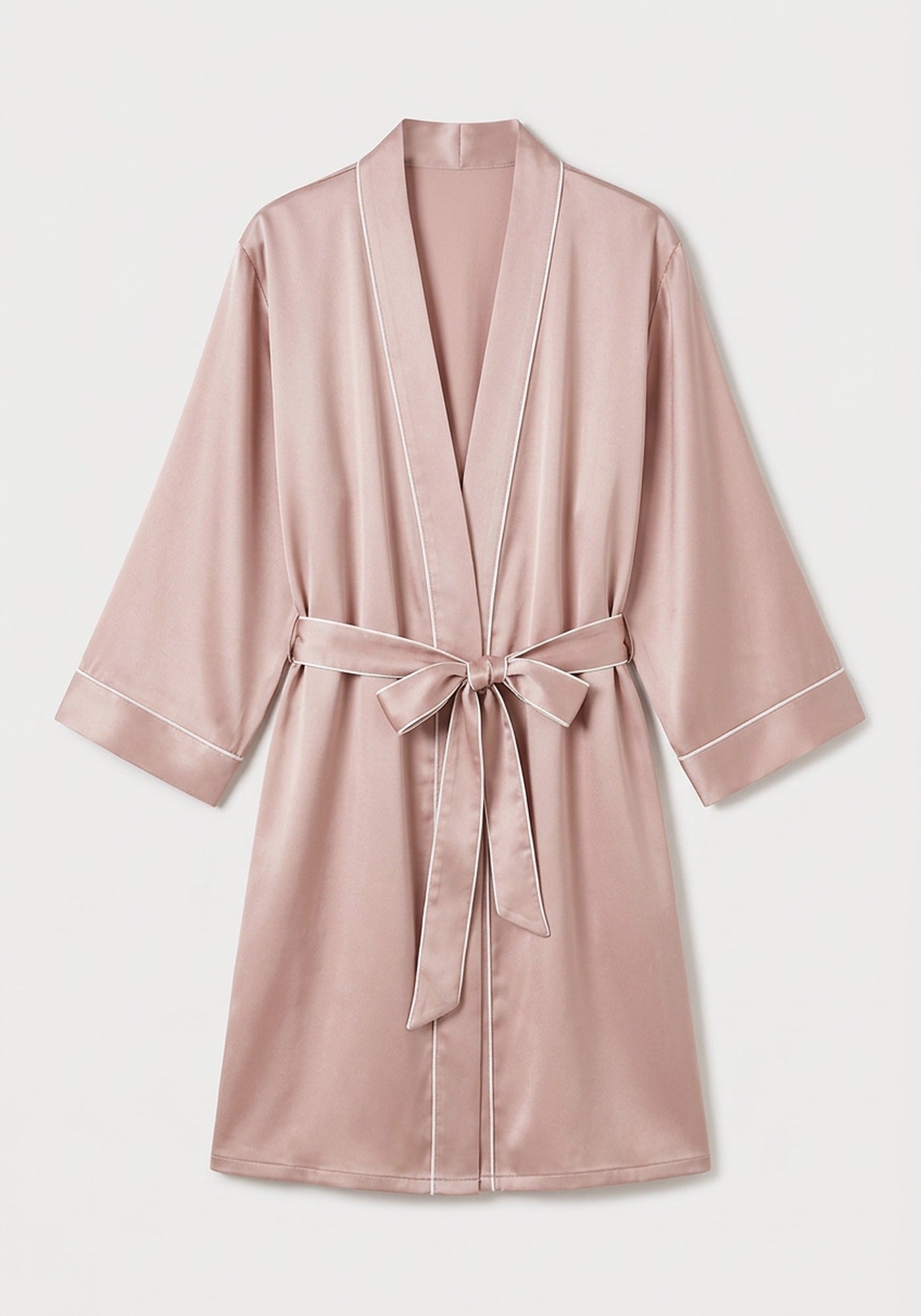 Kimono Morgenmantel Damen Kurz Seide