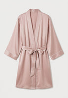 Kimono Morgenmantel Damen Kurz Seide