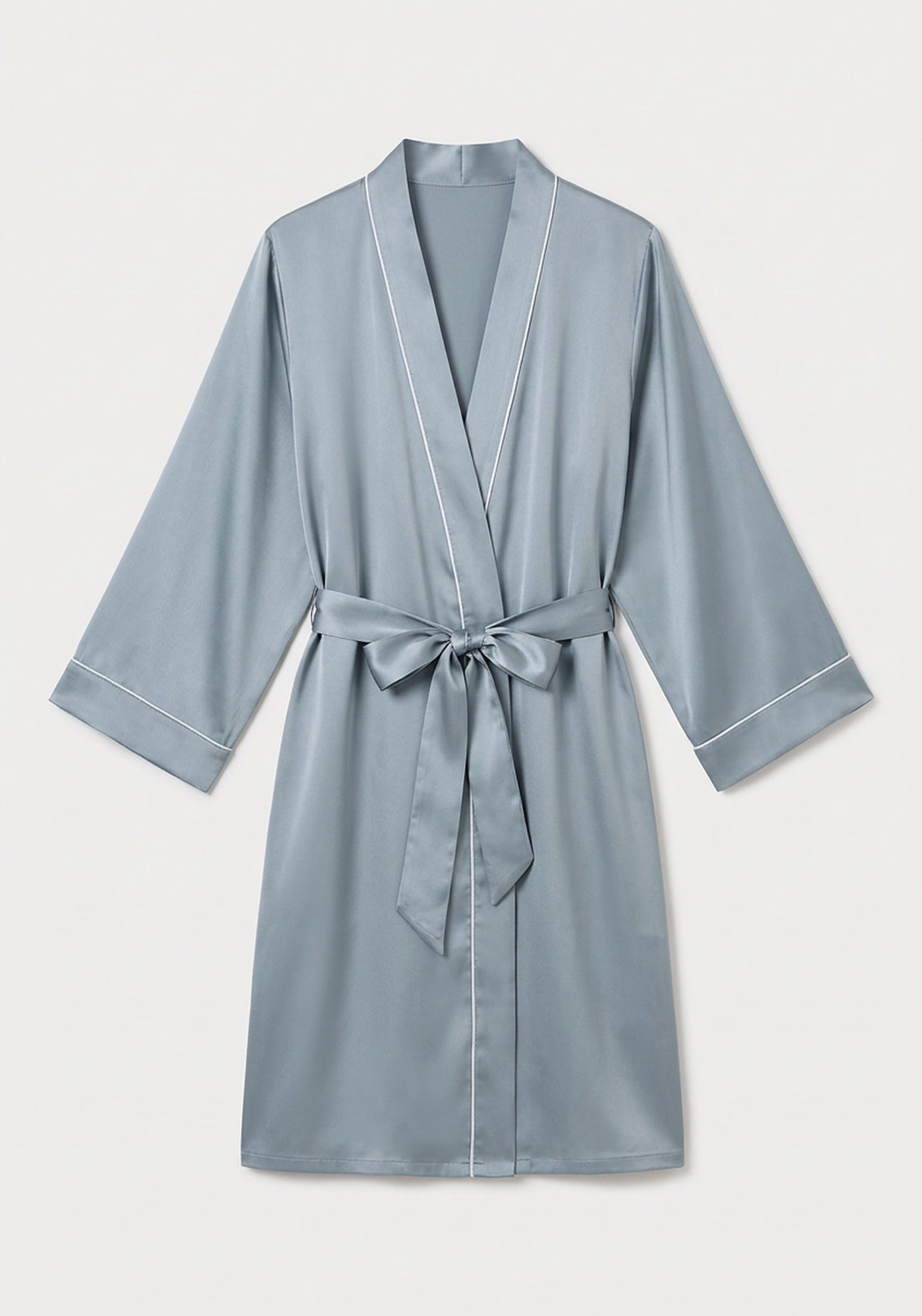 Kimono Morgenmantel Damen Kurz Seide