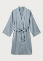 Kimono Morgenmantel Damen Kurz Seide